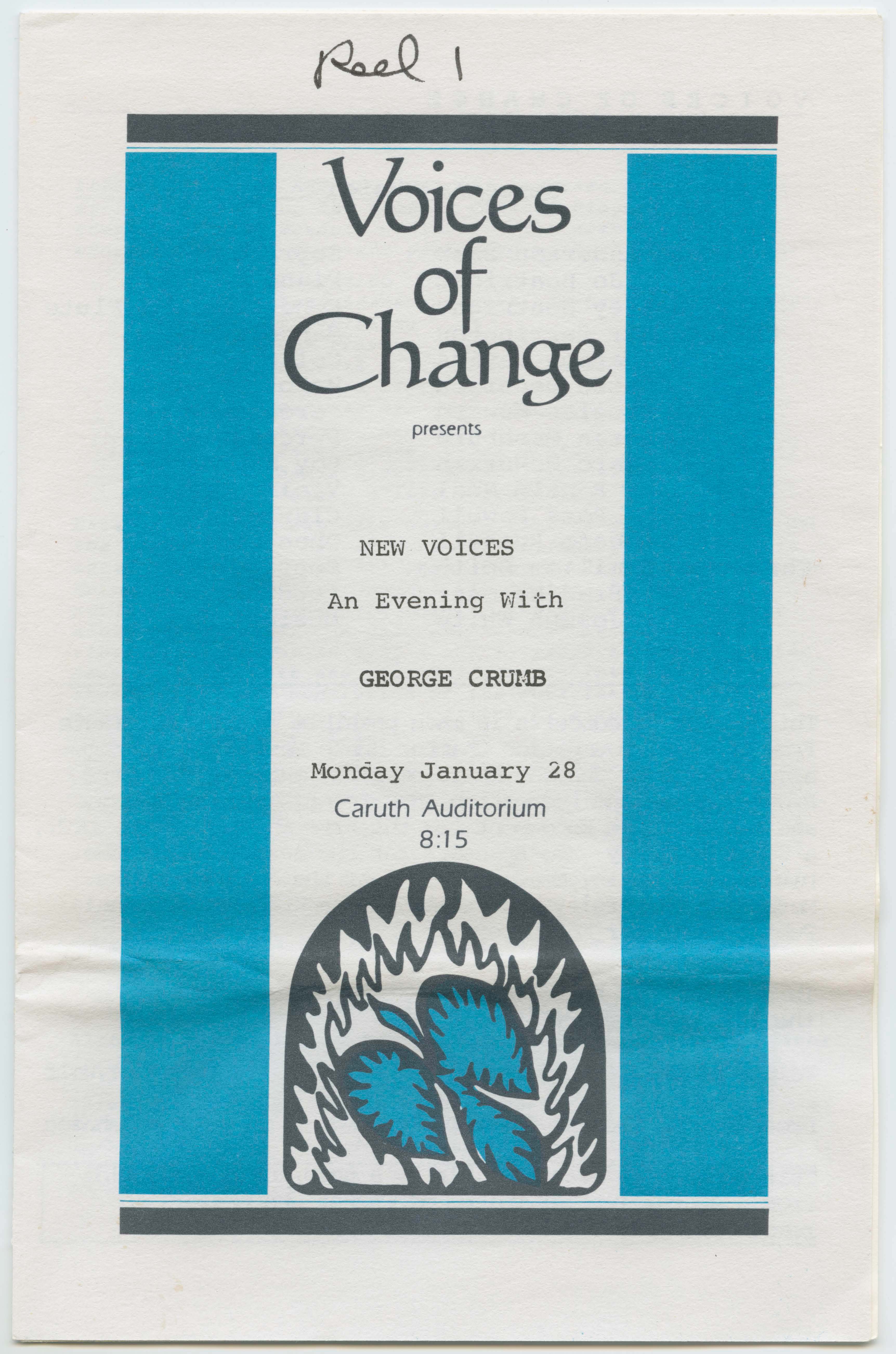 title="New voices: an evening with George Crumb : January 28, 1980 program"